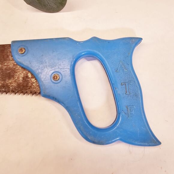 Vintage Childs Toy Toolbox Saw American Toy & Furniture ATF Kids Hand Saw ONLY - Picture 5 of 11